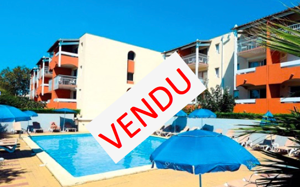 Deux pièces + parking gérés par Odalys en résidence de Tourisme au Cap d'Agde